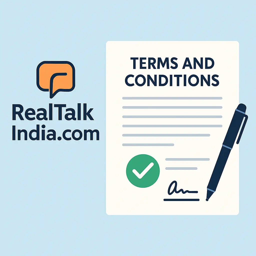 🧾Terms and Conditions | RealTalkIndia.com